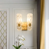 room classical living wall lamp bedroom dressing table mirror front lamp sconce light creative transparent lighting 90 260v