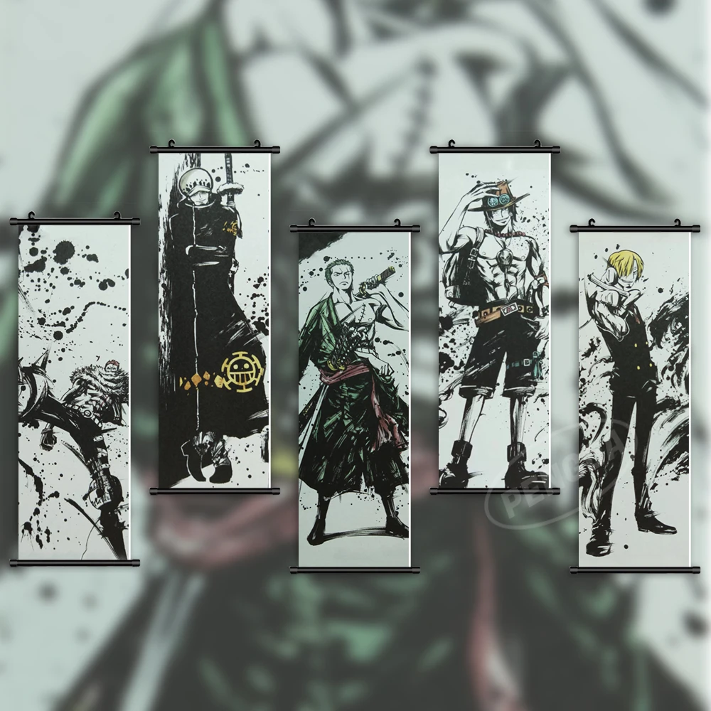 Домашнее украшение аниме подвесной плакат на холсте с изображением рассекающего