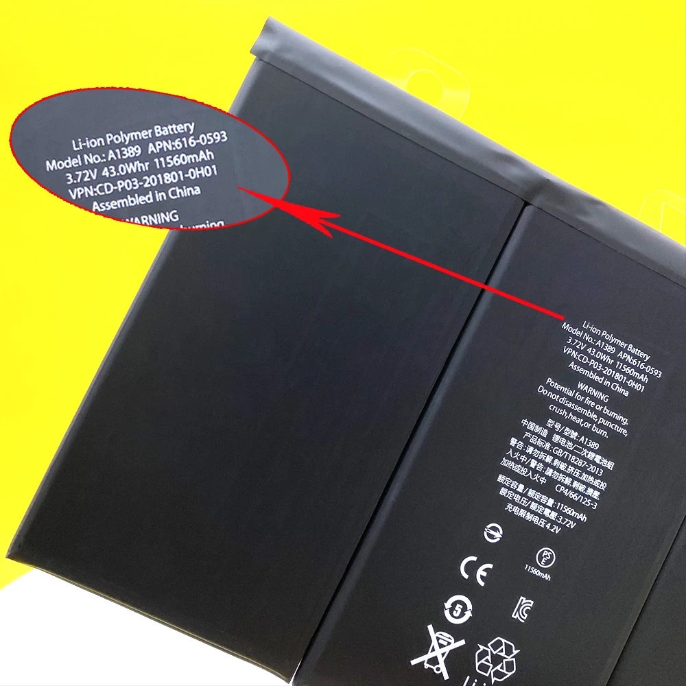 Новый оригинальный аккумулятор для планшета iPad 3 4 iPad3 iPad 4 A1458 A1403 A1416 A1430 A1433 A1459 A1460 A1389 (art.: 3920ba4e269ea) - 3920ba4e269ea