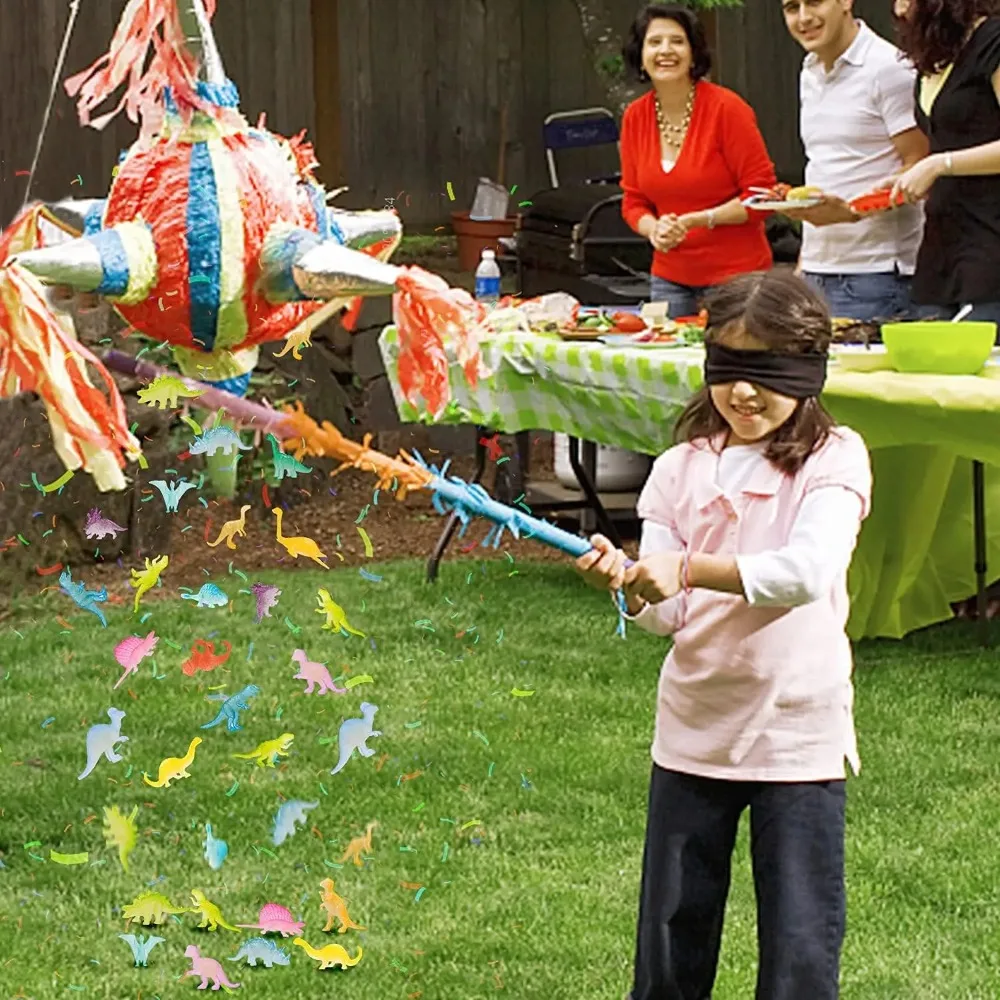 16 шт. миниатюрные фигурки-динозавры светящиеся в темноте