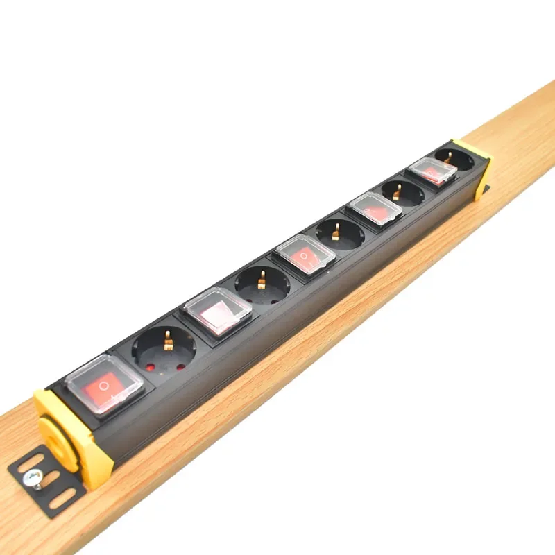 PDU телефон с розетками стандарта ЕС переключатель 2 м шнуром независимый