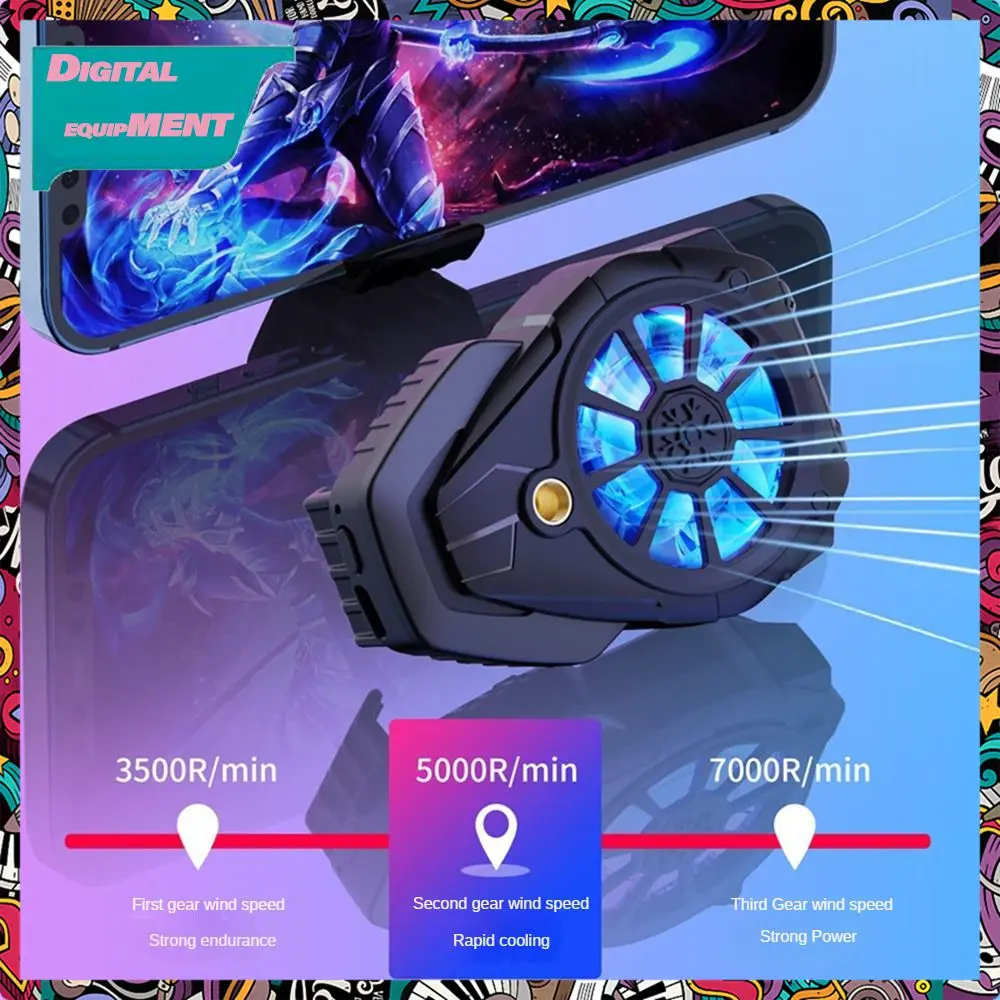 

Add A Cool Gaming Atmosphere High Speed Cooling Mobile Phone Heat Sink With Snap On Back Play While Dissipating Heat Turbo Mute
