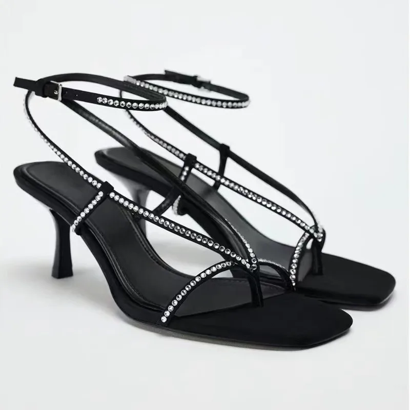 Бежевые босоножки на каблуке с пряжкой и ремешком шлепанцы платформе летняя