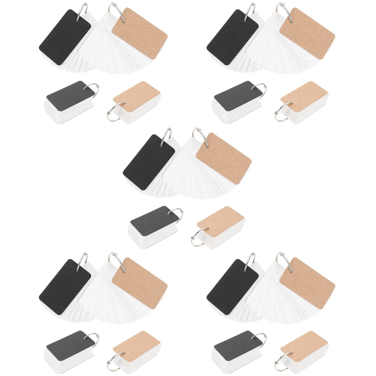 

20 Sets Cards Note Learning Memory Blank Flash Cards Study Materials Flash Cards Blank for Study School Office Memory