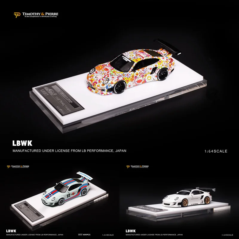

TP Ограниченная серия LBWK широкий кузов 1:64 Martini Porsche 997 модифицированный поплавок 911 модель автомобиля