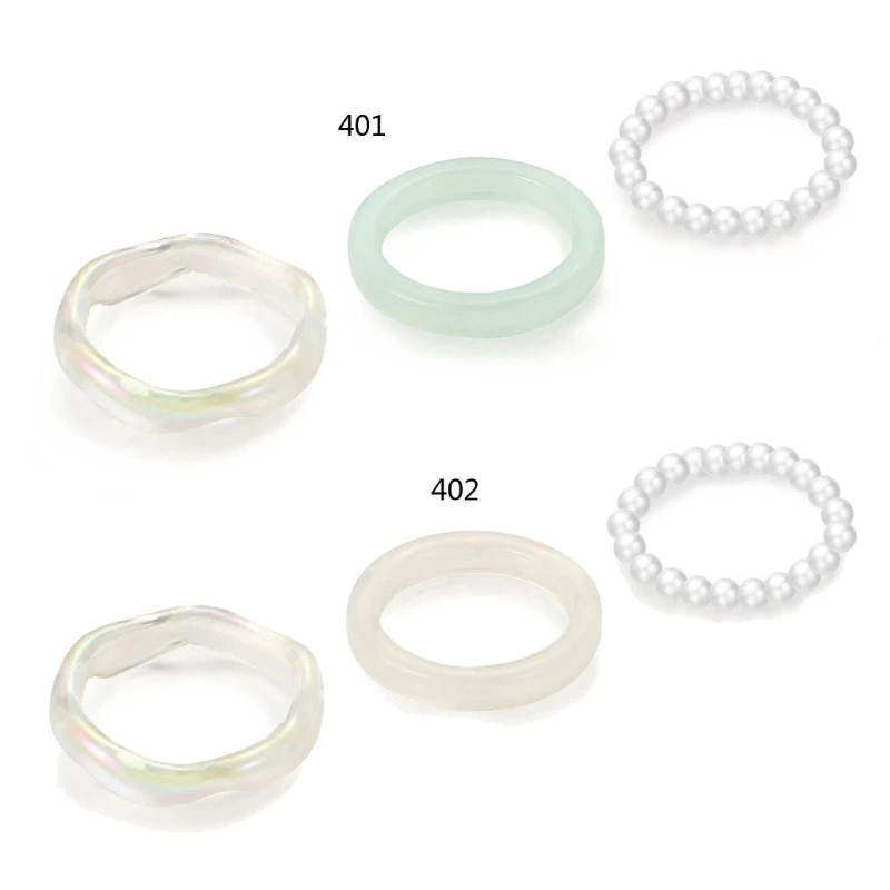 Штабелируемые кольца из смолы 3 шт