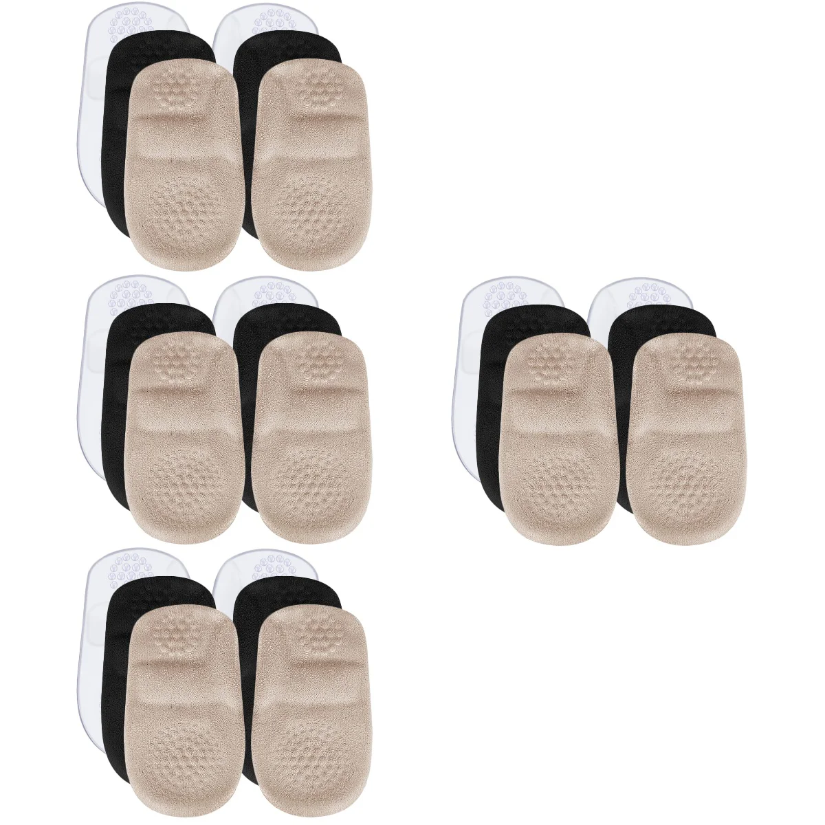 

12 Pairs Heel Pad Half Size Cushions Back Pads High Heels Boot Women Women's Shoes Inserts Blister Protection Gel Womens