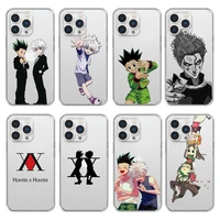 anime hunter x hunters phone case for iphone 13 12 11 pro max mini xs x xr se 7 8 6 6s plus soft cover