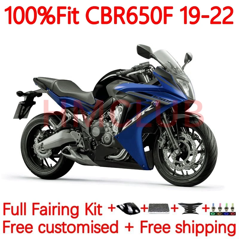 

OEM Корпус для HONDA CBR 650F 650 CBR-650 CBR650 F CC CBR650F 2019 2020 2021 CBR-650F 19 20 21 22 синий глянцевый обтекатель 58No.52