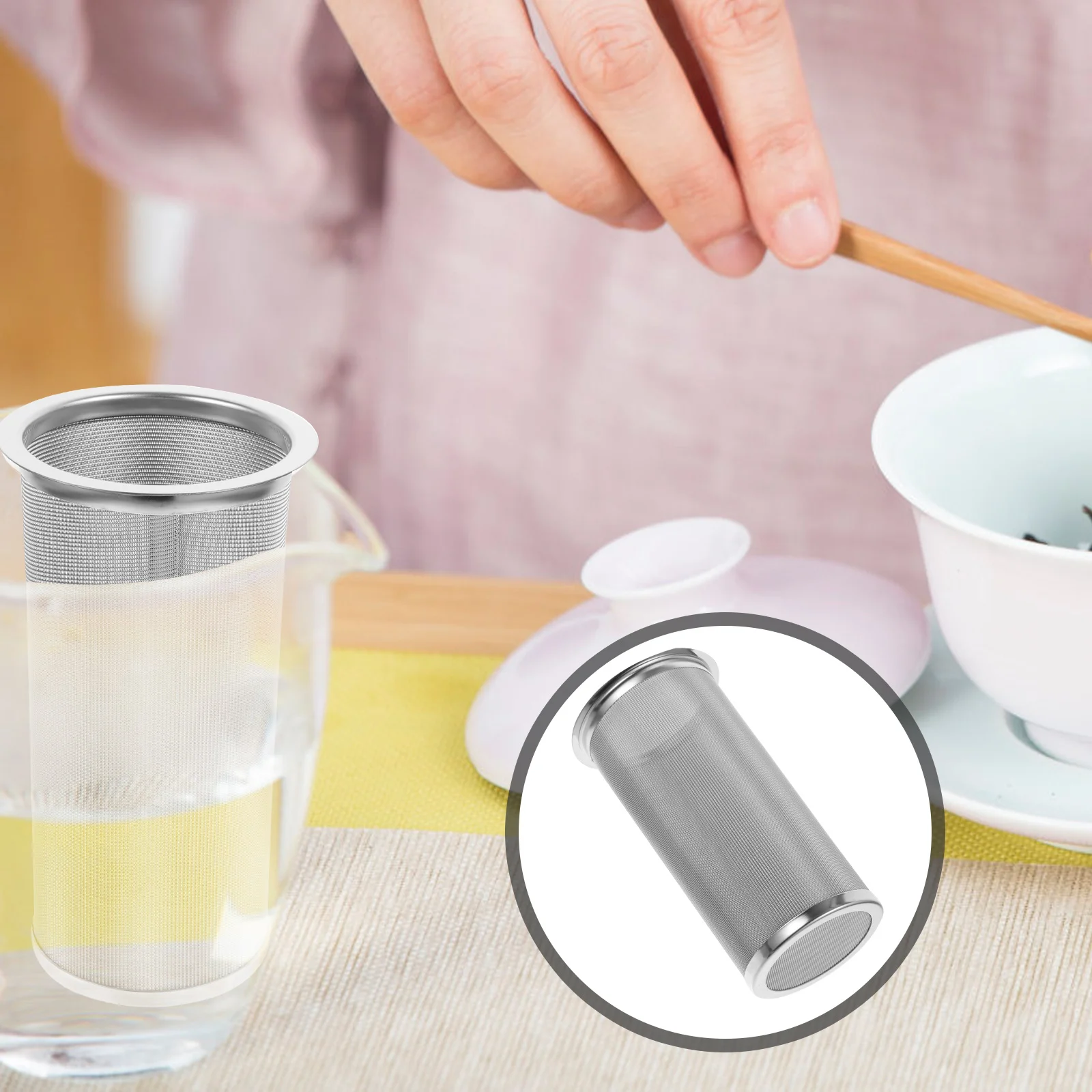 Сетчатый заварочный вкладыш фильтр для кофе сито холодного приготовления белая