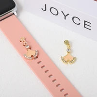universal watchband pendent charms for iwatch silicone strap decoration jewelry sector nails accessories for apple watchband
