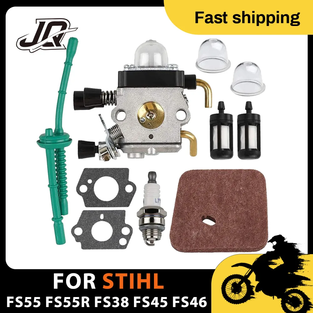 

Для STIHL FS55 FS55R FS38 FS45 FS46 KM55 HL45 FS45L FS45C FS46C FS55C FS55RC карбюратор струнный триммер пожиратель сорняков