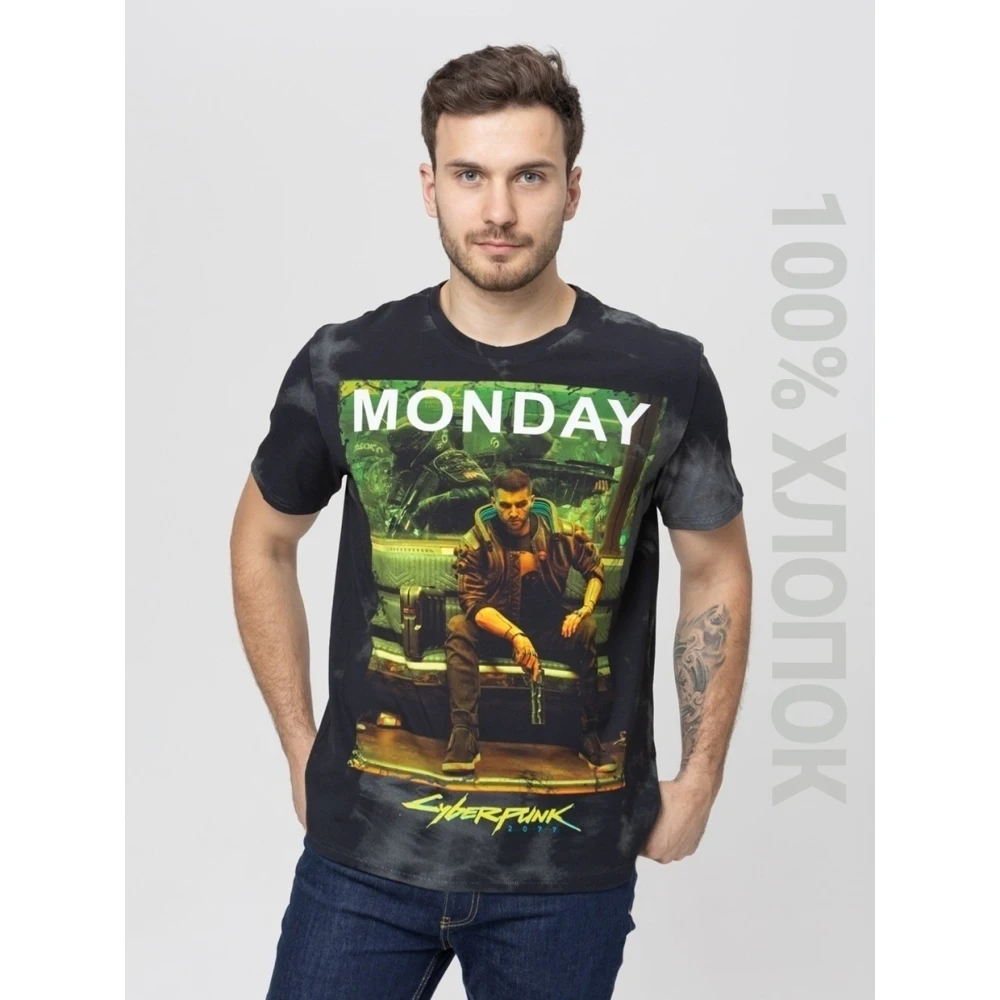 Футболка мужская FortyFour MT007 темно-серый хлопок 100%