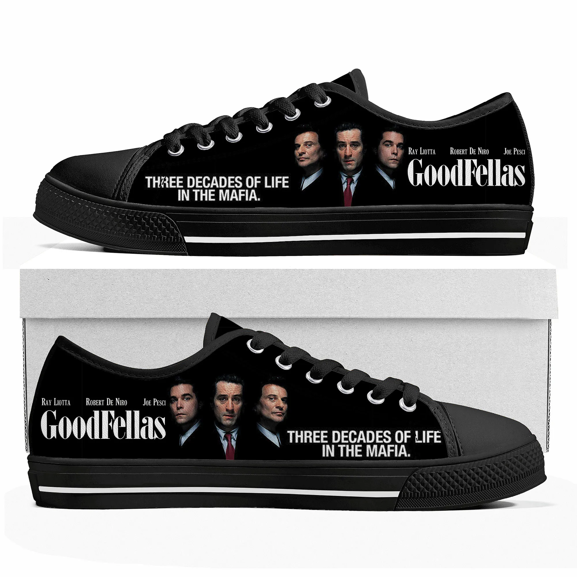 

Goodfellas Low Top Sneakers Mens Womens Teenager High Quality Robert De Niro Canvas Sneaker couple Casual Shoes Customize Shoe