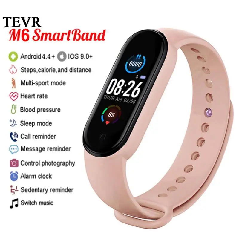 

M6 Global Version Smart Watches My Band 6 Fitness Bracelet Heart Rate Blood Pressure Watch Sports Waterproof For Xiaomi Apple