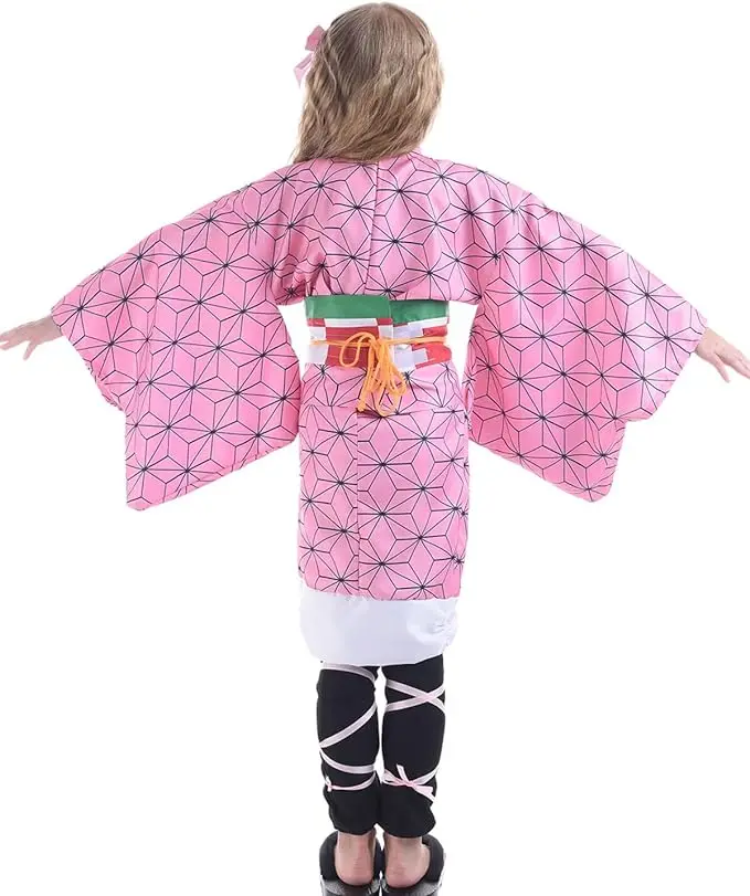 Аниме Demon Slayer Nezuko Косплей Костюм для детей и взрослых