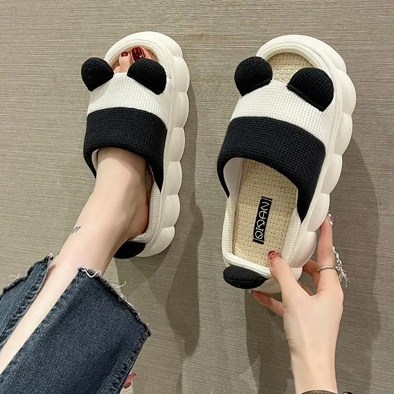 Animal Slippers Women's Platform Shoes cute cartoon Women's Shoes Men's indoor Slippers non slip Couple Slippers 2023 Large Size