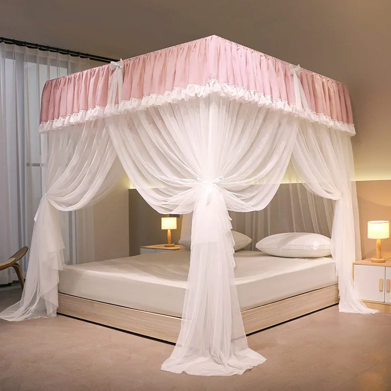 Nets Three-door Bedcover Curtain Home Decoration