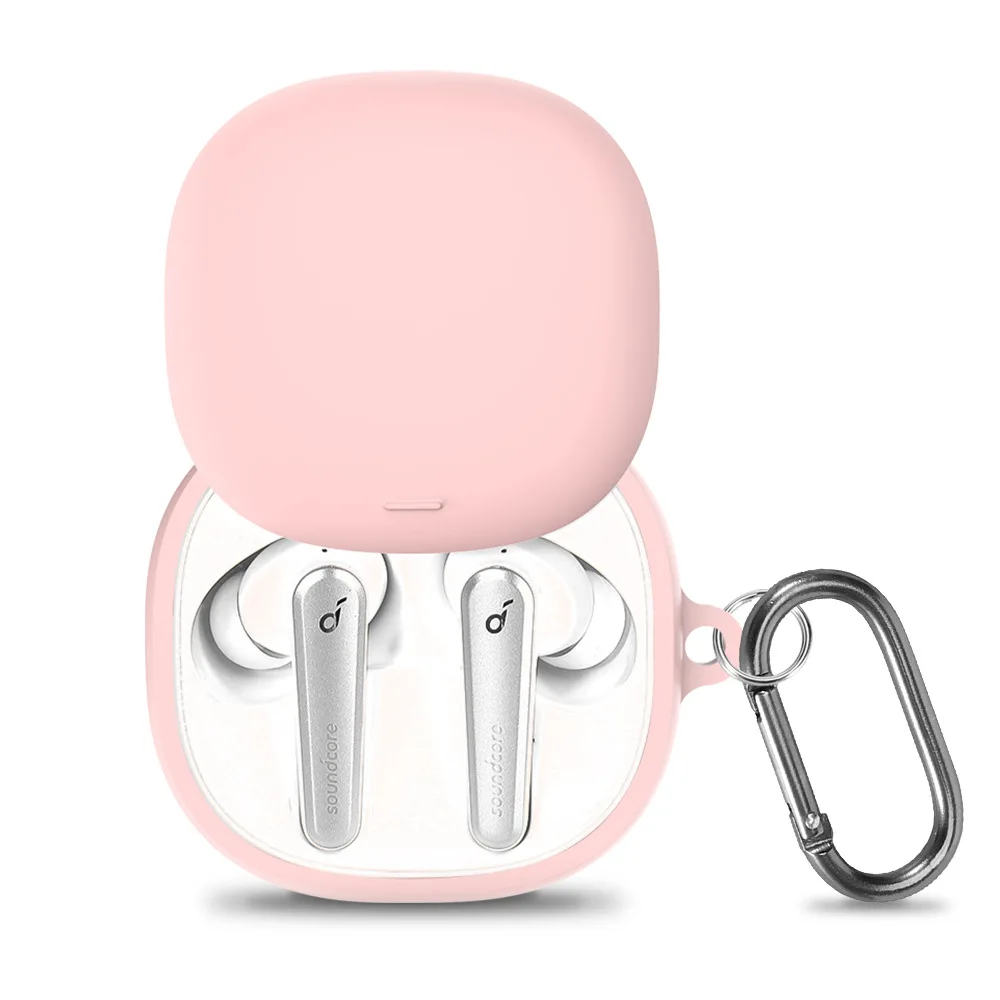Фото Силиконовый чехол POYATU для Anker Soundcore Liberty Air 2 Pro, полностью защитные аксессуары для кожи, моющийся Пыленепроницаемый Чехол №4