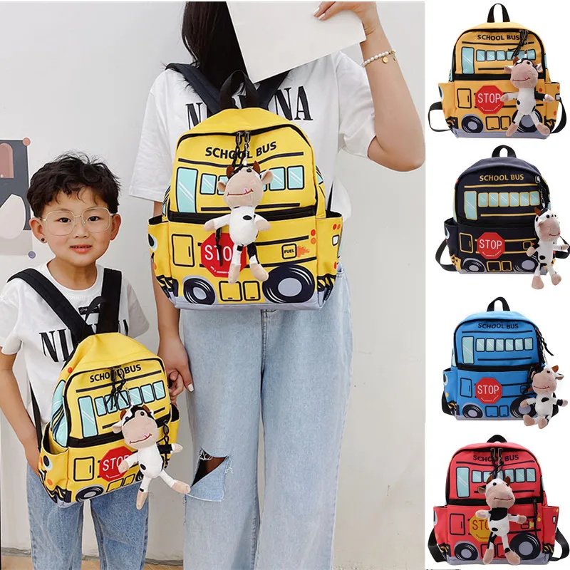 Cartoon Car Print Fashion Children School Bags Kids Backpack Kindergarten Boys and Girls School Bags Plecak Dzieciecy