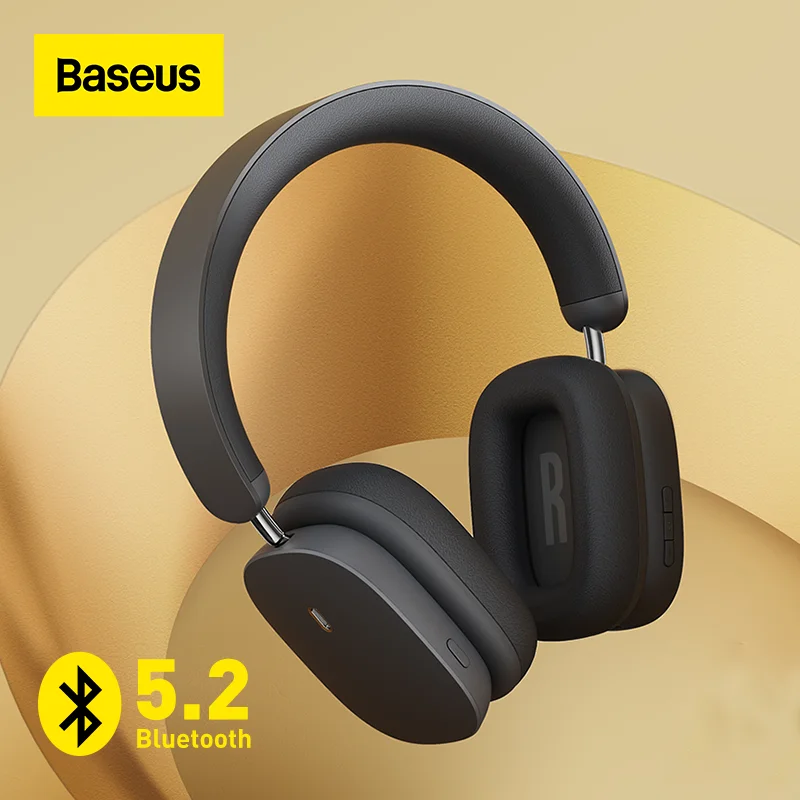 

Baseus H1 ANC Bluetooth 5.2 Headsets Wireless Headphones, 40db Active Noise Cancellation, 70h Battery Life, 40mm Driver Unit