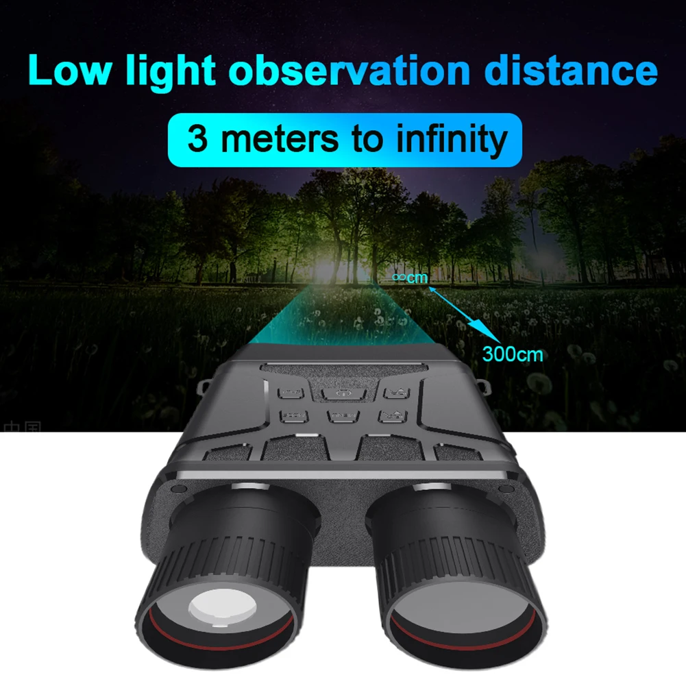 

HD 5X Digital Zoom Binoculars Night Vision Device Battery Operated Takes Photos Videos 2.4" LCD Outdoor Hunting Telescope