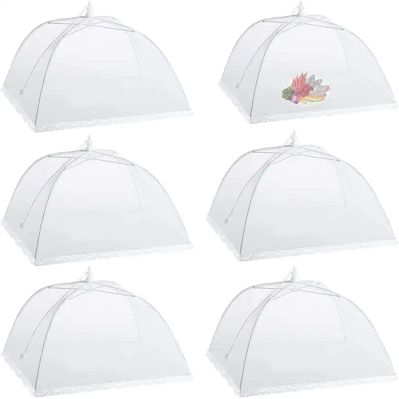 

Pack Dome Screen Mesh Food and Plant Covers，Reusable 17" Large Pop-Up Mesh Food Cover Tent, Collapsible Screens Canopy Food Co