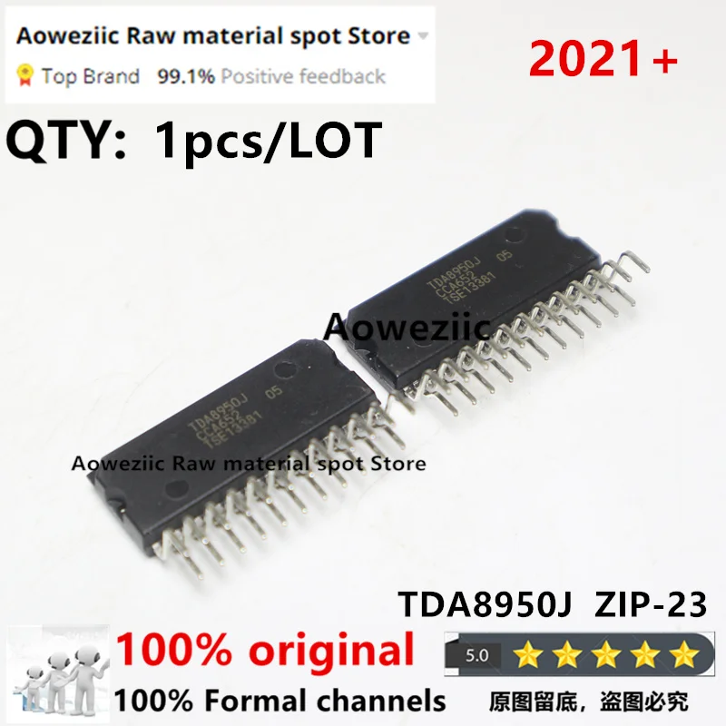 Aoweziic 2021+  1 PCS / LOT   100% New Imported Original  TDA8950J TDA8950 ZIP-23 Audio Power Amplifier Module Chip