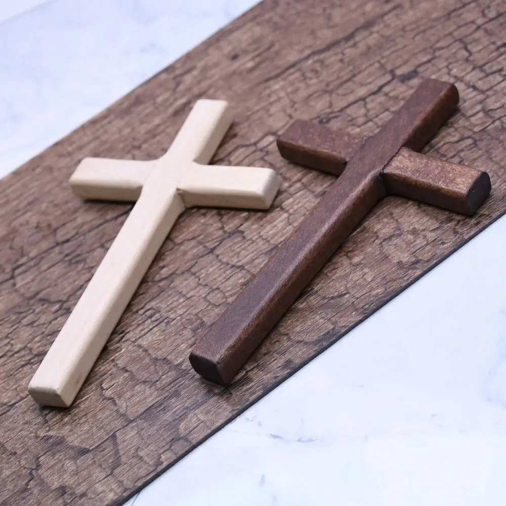 Крест деревянный в христианском стиле 12 х7 см 1 шт. | Дом и сад