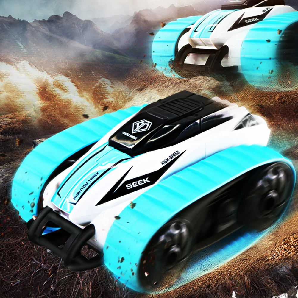 

DC099A 1/32 полноприводный Радиоуправляемый Танк трюковый Автомобиль 2,4 ГГц двухсторонний Электрический гусеничный автомобиль с дистанционным...