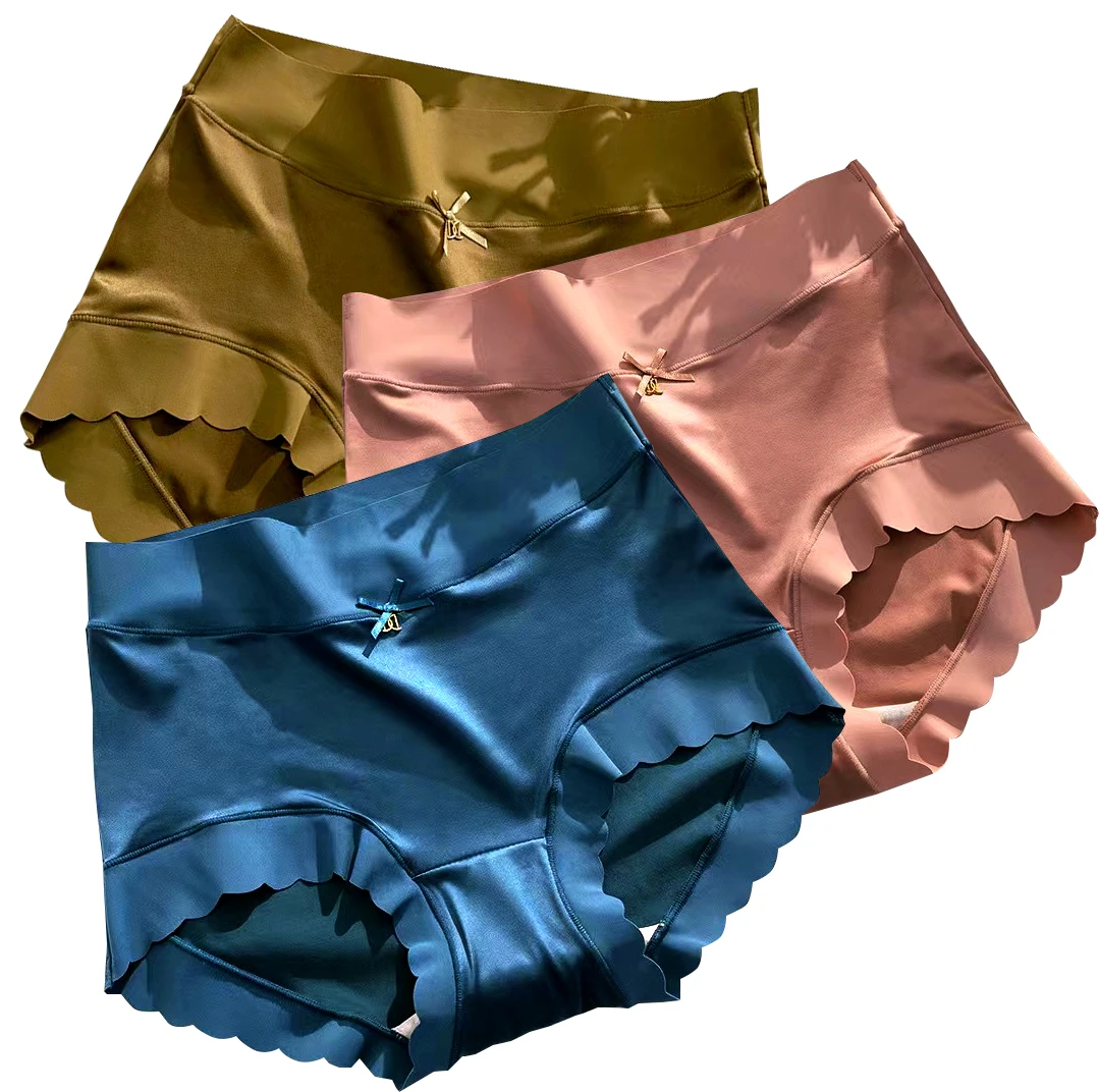 Нижнее белье из ледяного шелка женские трусы мягкие сексуальные