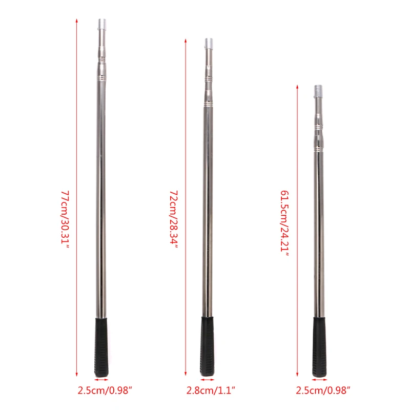 1.5/1.7/1.9m Head Prong Harpoon Spear Rod Fish Dip Net Telescopic Bar Pole | Fishing Rods