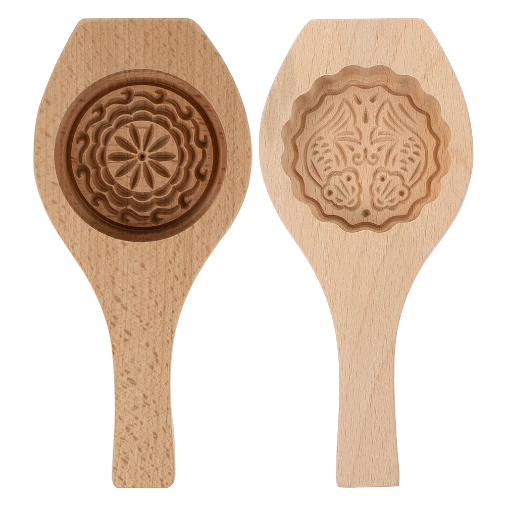 

2Pcs Reusable Exquisite Moon Cake Molds Molds for Home Bakery