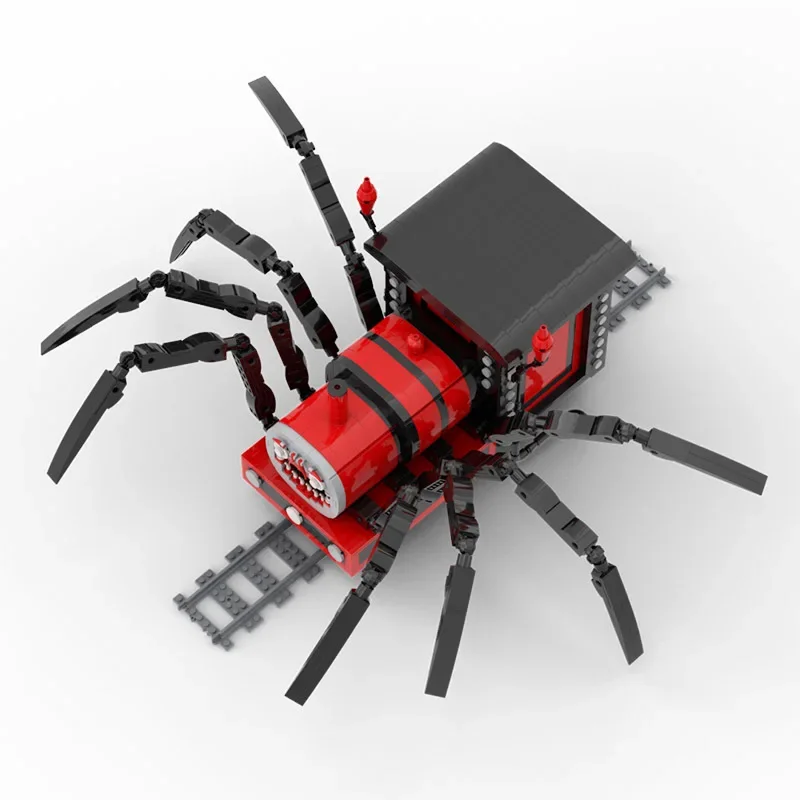 BuildMoc двойной ЧОО-ЧОО Шарлз автомобиль набор строительных блоков ужасов игра-паук