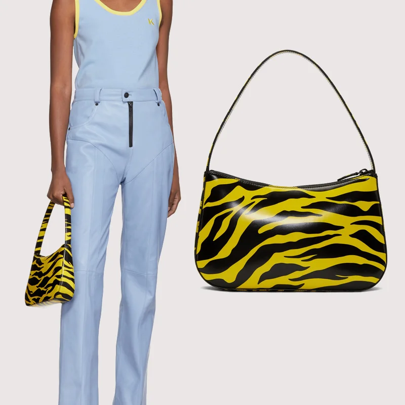 

Fashion Leopard Print Handbags For Women 2022 Casual Leather Shoulder Bags Female Half Moon Messenger Bag Hobos Crossbody Purse