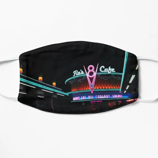 

Flos V8 Cafe Flat Printing Face Mask Windproof Winter Pattern Reusable Unisex Cosplay Cartoon Beauty Accessories Haze Washable