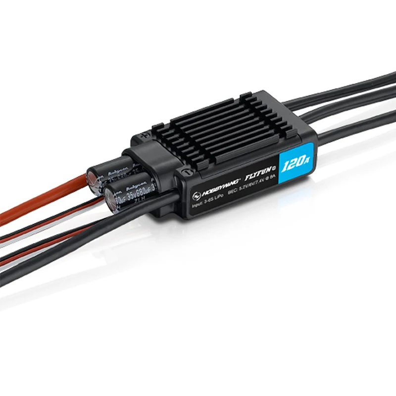 Фото Hobbywing FlyFun Mini-V5 30/80/60/120/130A Бесколлекторный регулятор скорости ESC Lipo с функцией DEO для радиоуправляемых мультикоптеров и самолетов с фиксированным крылом №5