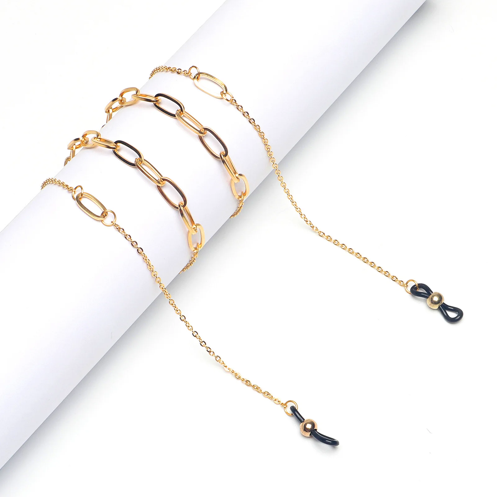 

70cm Gold Color Stainless Steel Sunglasses Chain Glasses Rope Glasses Lanyard Eyewear Accessories