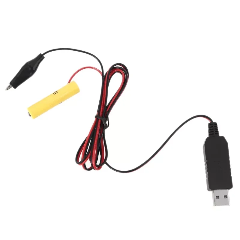 

to 3V 4.5V 6V 9V 12V Power Supply Cable AAA Battery Eliminator Replace 2-8pcs AAA Batteries for Toys Walkie Talkie