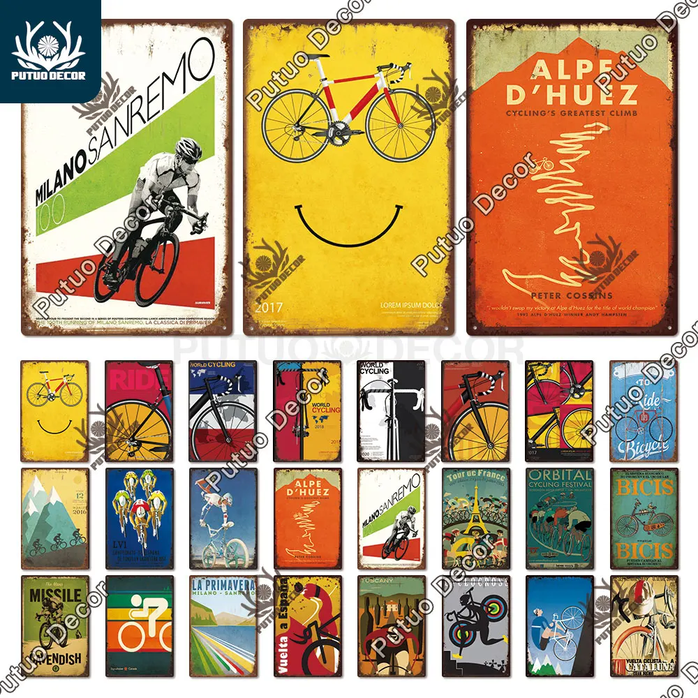 Poster Plaque Metal Plate Retro Bike Cyclocross Tin Sign For