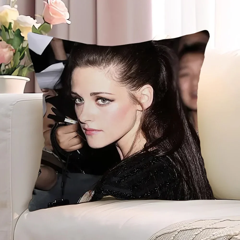 K-Kristen StewartS Квадратная Наволочка 45x45 См Короткая Плюшевая Декоративная Из