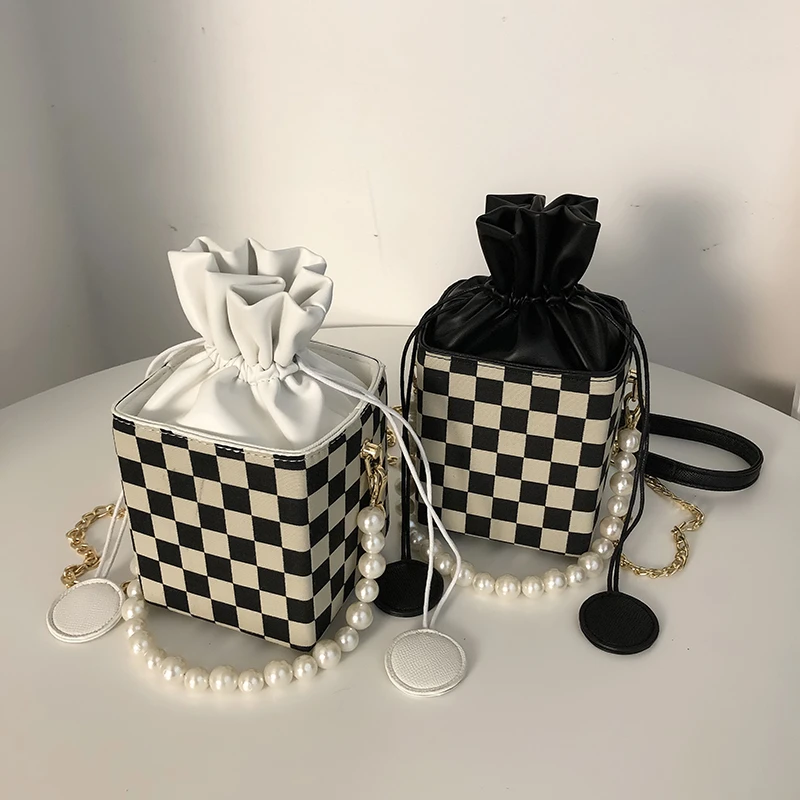 Женская сумка на плечо с цепочкой маленькая хлопчатобумажная Холщовая Сумка