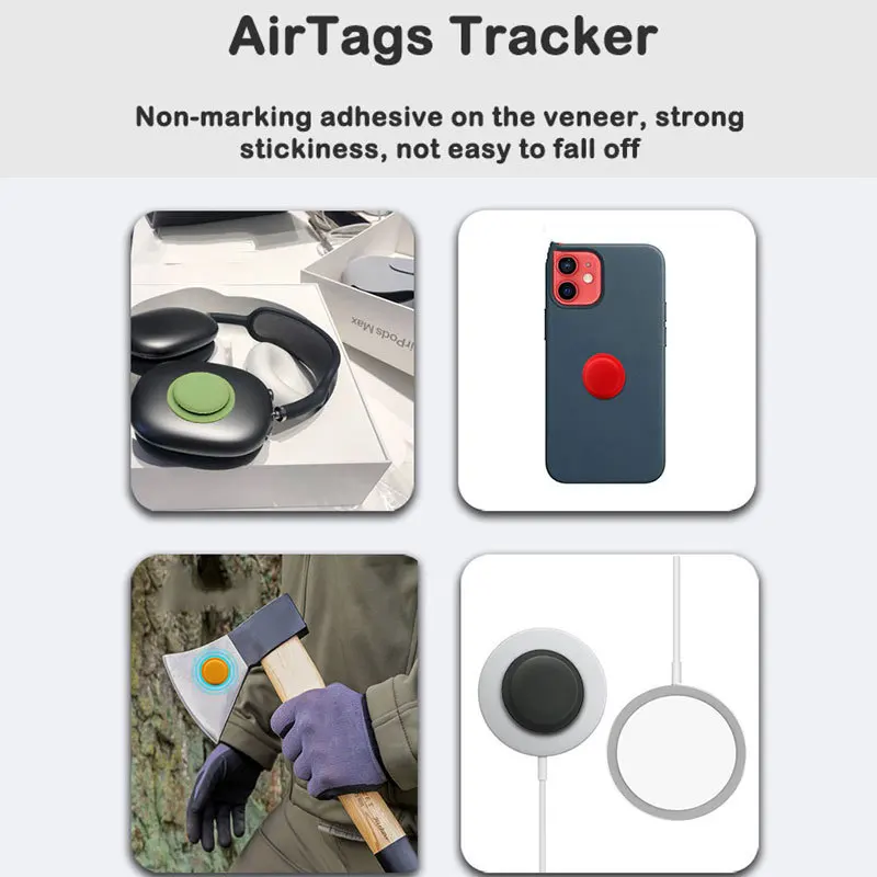 Чехол-кошелек для Apple airtag чехол с трекером аксессуары силиконовый защитный