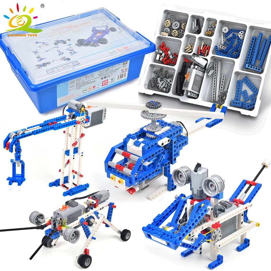 HUIQIBAO высокотехнологичный MOC робот технический строительный блок зеленый