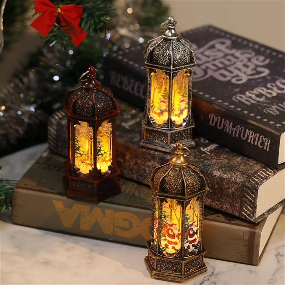 

Merry Christmas Retro Kerosene Lamp Santa Claus Snowman Light Decorations for Home Navidad Ornaments Xmas Gift New Year 2023