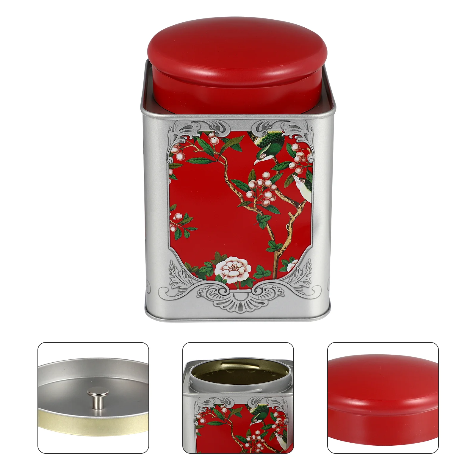 

Tinplate Tea Canister Tea Container Tea Tin for Loose Tea Loose Tea Storage Jar for Storage Coffee Beans Kitchen