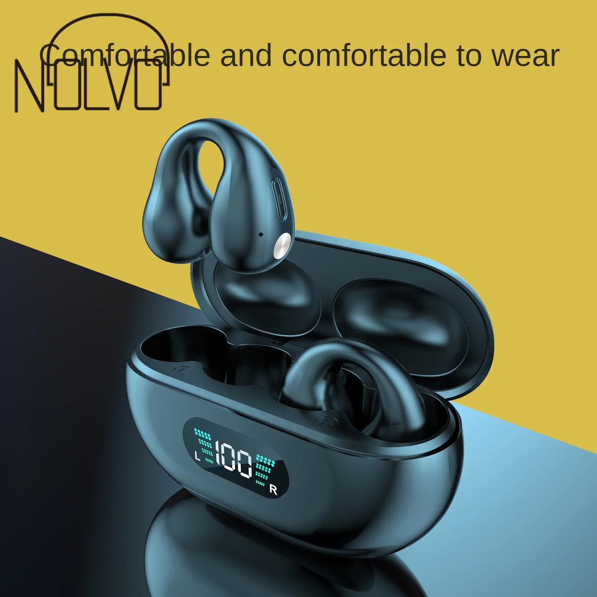 

Open Ear Headphone Bone Conduction Wireless Headphone Type-c Earphones Ear Clip Earbuds Audifonos Auricular Free Shipping