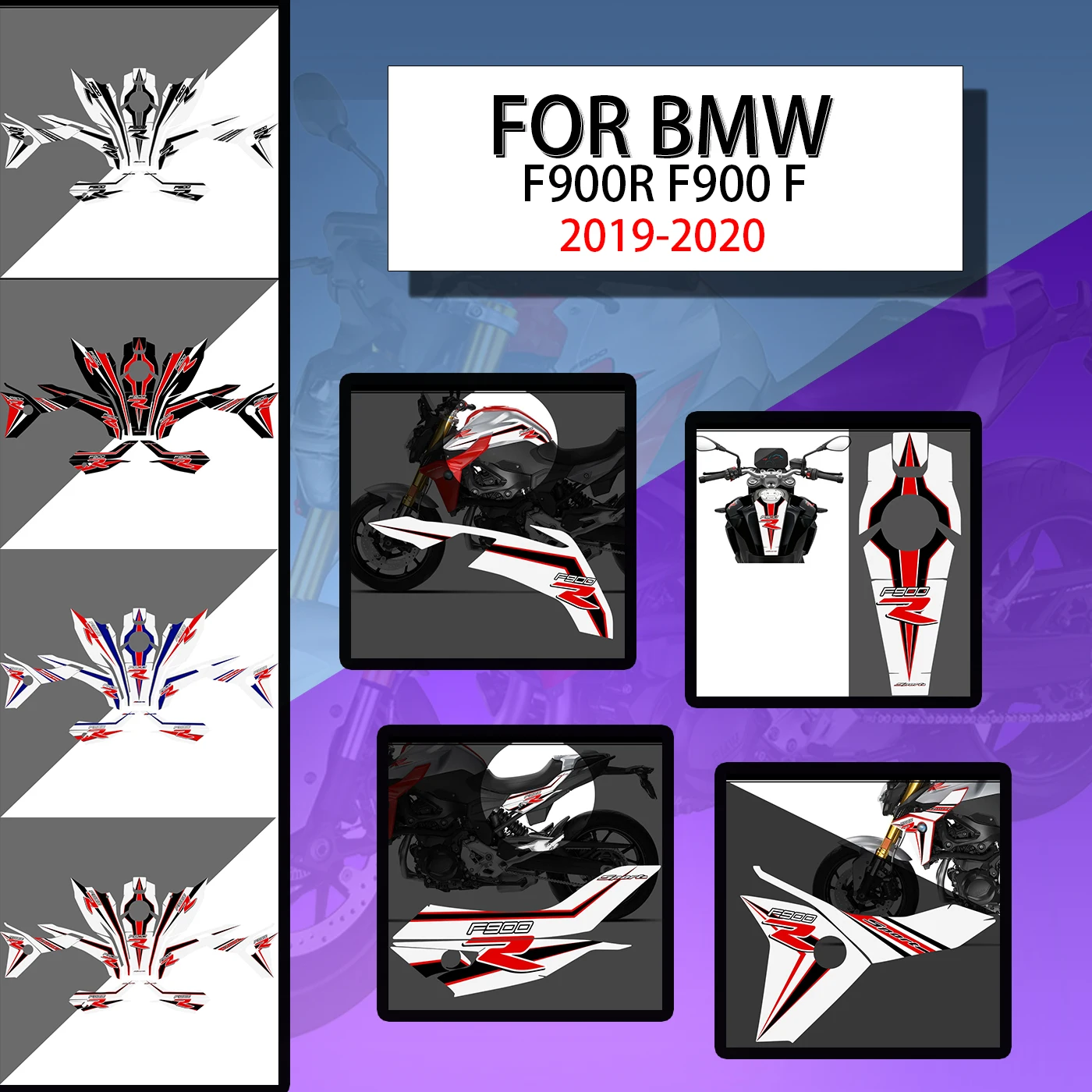 

Motorcycle Fuel Tank Protection Sticker Kit For BMW F900R 2019-2020 Tankpad Decal Set