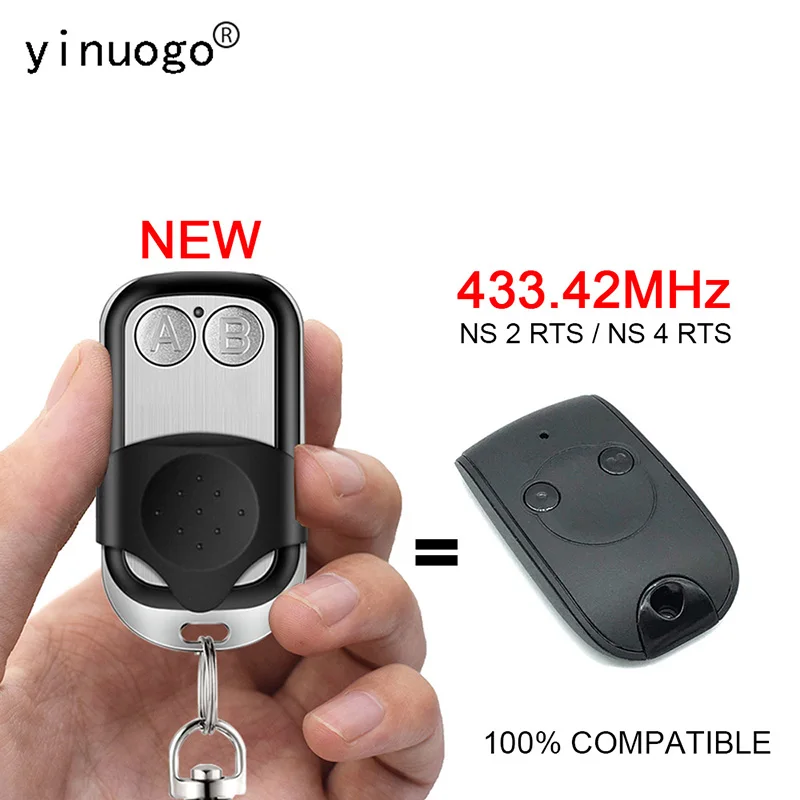 

For TR2 5009205C / TR4 5012018C00 / NS 2 RTS / NS 4 RTS / 1841026 Gate Remote Control 433.42MHz Rolling Code Garage Door Control