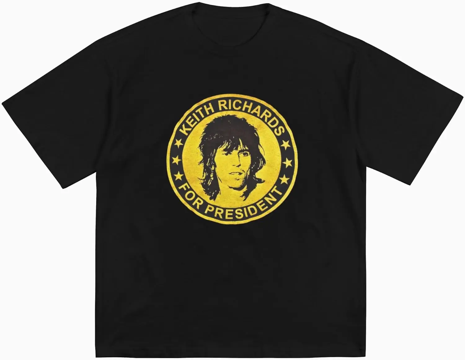 Мужская и женская футболка Keith Richards for President Comfort Tour 2024 большого размера в стиле